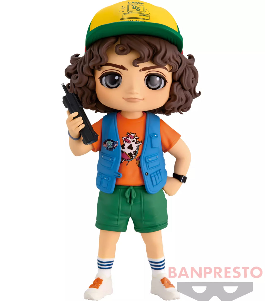 B1-Stranger Things Figure DUSTIN Qposket 5.1" walkie-talkie NETFLIX BANPRESTO Prize