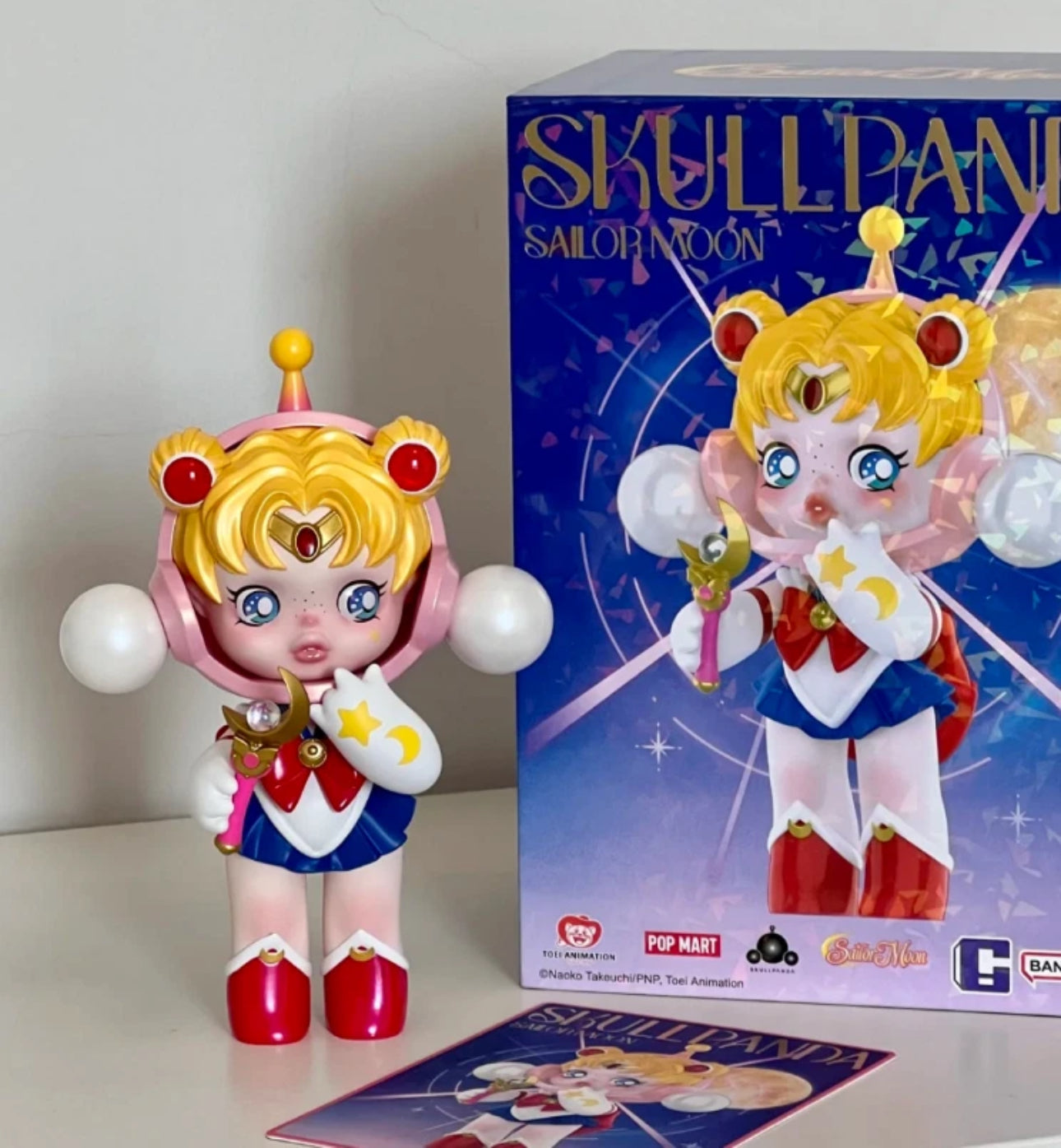 A-4 POP MART Skullpanda X Sailor Moon Figure Factory Sealed Box Hot Toy Gift