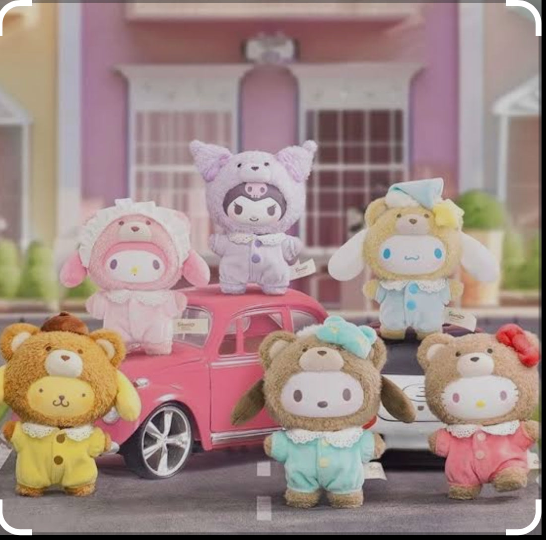 A-4 TOPTOY Sanrio characters Latte Baby Plush Series Blind Box box of 6 Figure New