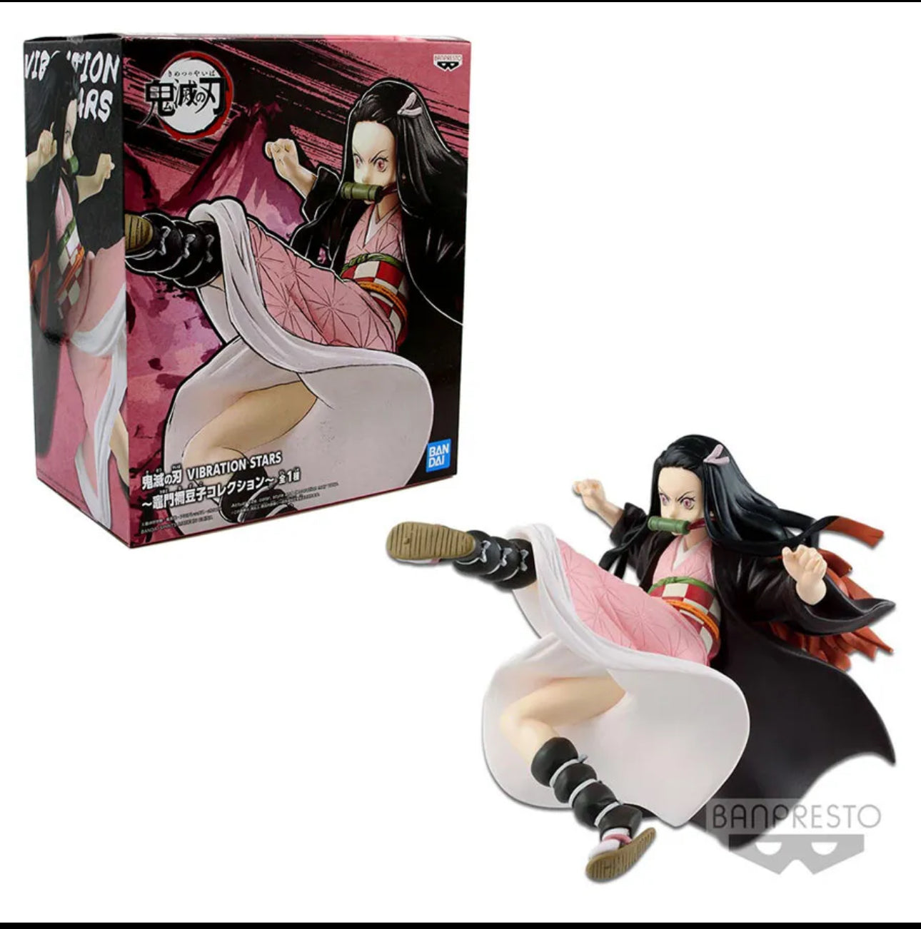 B1- Official NEZUKO KAMADO KICK Demon Slayer Vibration Stars Figure Banpresto