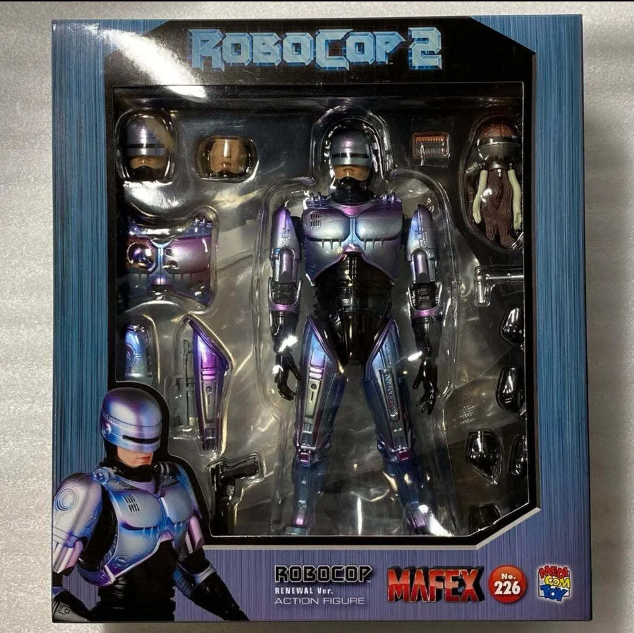 B1- Medicom Toy Mafex No.226 Robocop 2 Ver. ABS PVC Action Figure Mint Condition