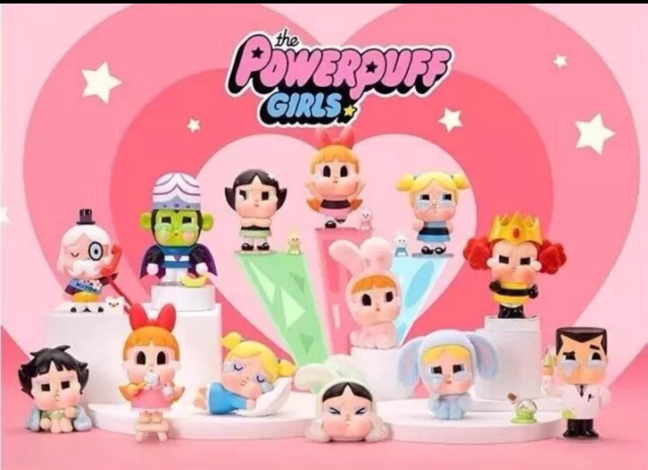 A-3 POP MART CRYBABY The Powerpuff Girls Series Confirmed Blind Box Figure Toys Gift