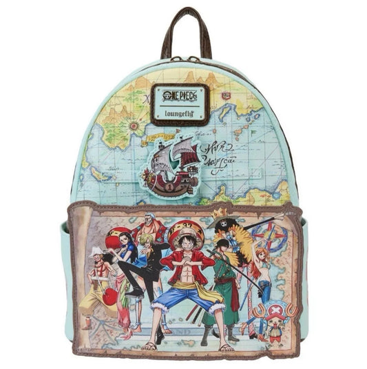 A1 Loungefly One Piece 25th Anniversary Straw Hat Pirates Mini Backpack NWT