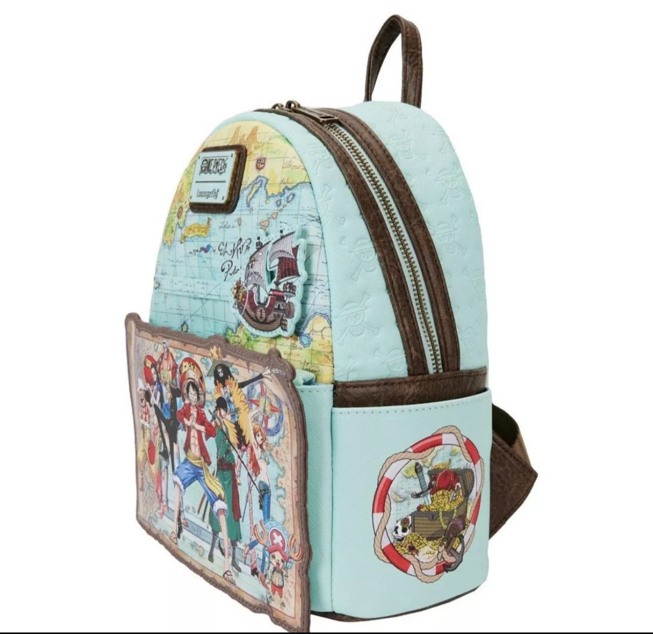 A1 Loungefly One Piece 25th Anniversary Straw Hat Pirates Mini Backpack NWT