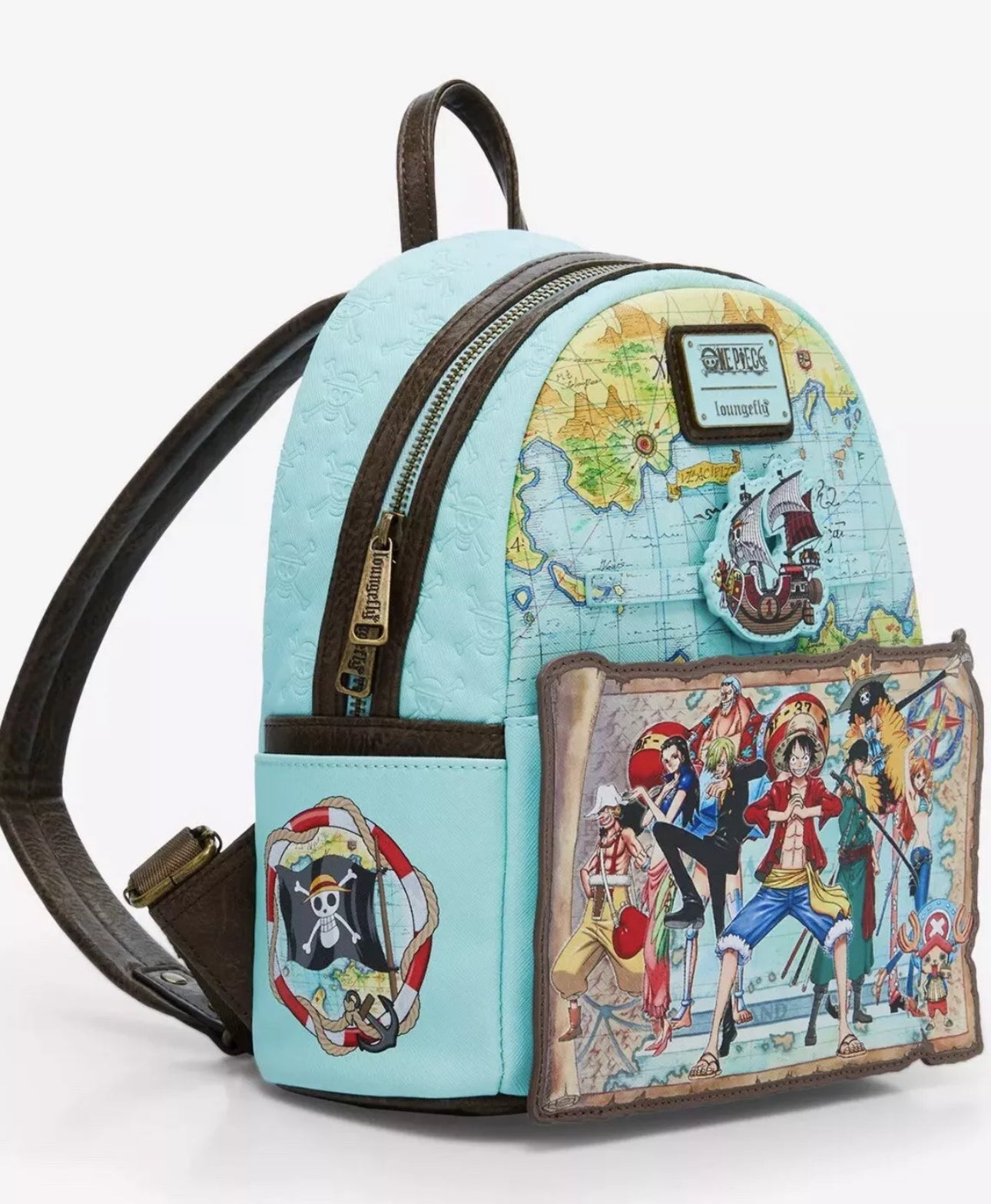 A1 Loungefly One Piece 25th Anniversary Straw Hat Pirates Mini Backpack NWT