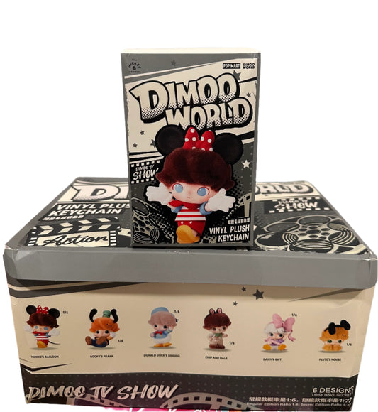 A-3 POPMART DIMOO WORLD × Disney Series Vinyl Plush Keyring Blind Box Figure NEW HOT