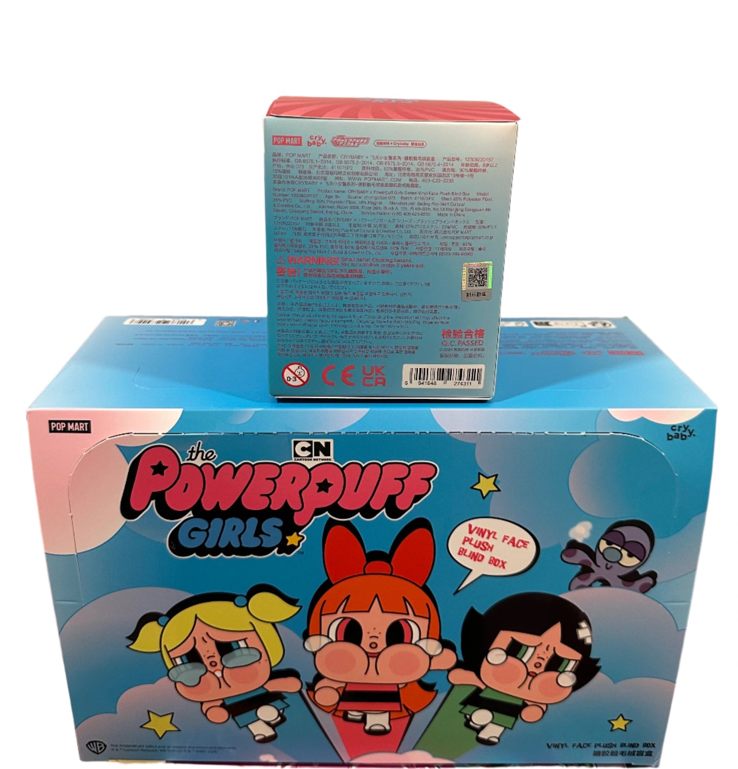 A-2 New Sealed Box POP MART CRYBABY Powerpuff Girls Plush