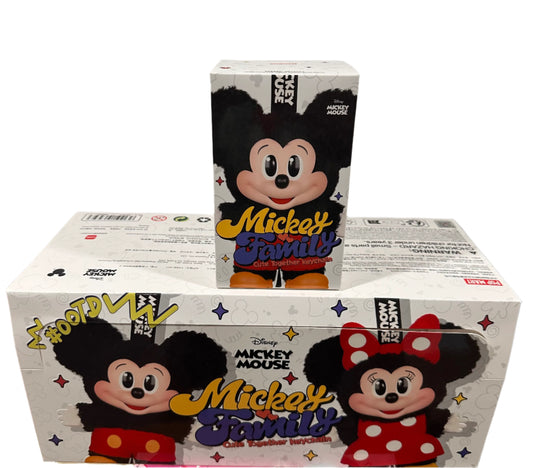 A-2 POPMART Mickey Family Cute Together Keychain Series One Set (8pcs) Blind Box NEW