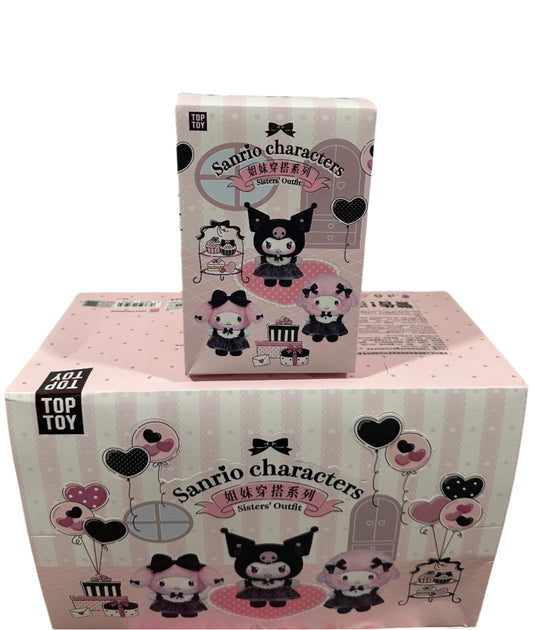 A-4 TOPTOY Sanrio Characters Sisters' outfit Series Blind Box Set of 6 Plush Toy New