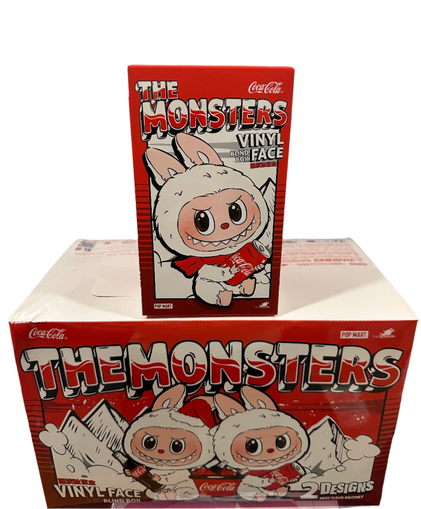 A-1 POP MART THE MONSTERS LABUBU USA COCA-COLA Plush pendant SEALED