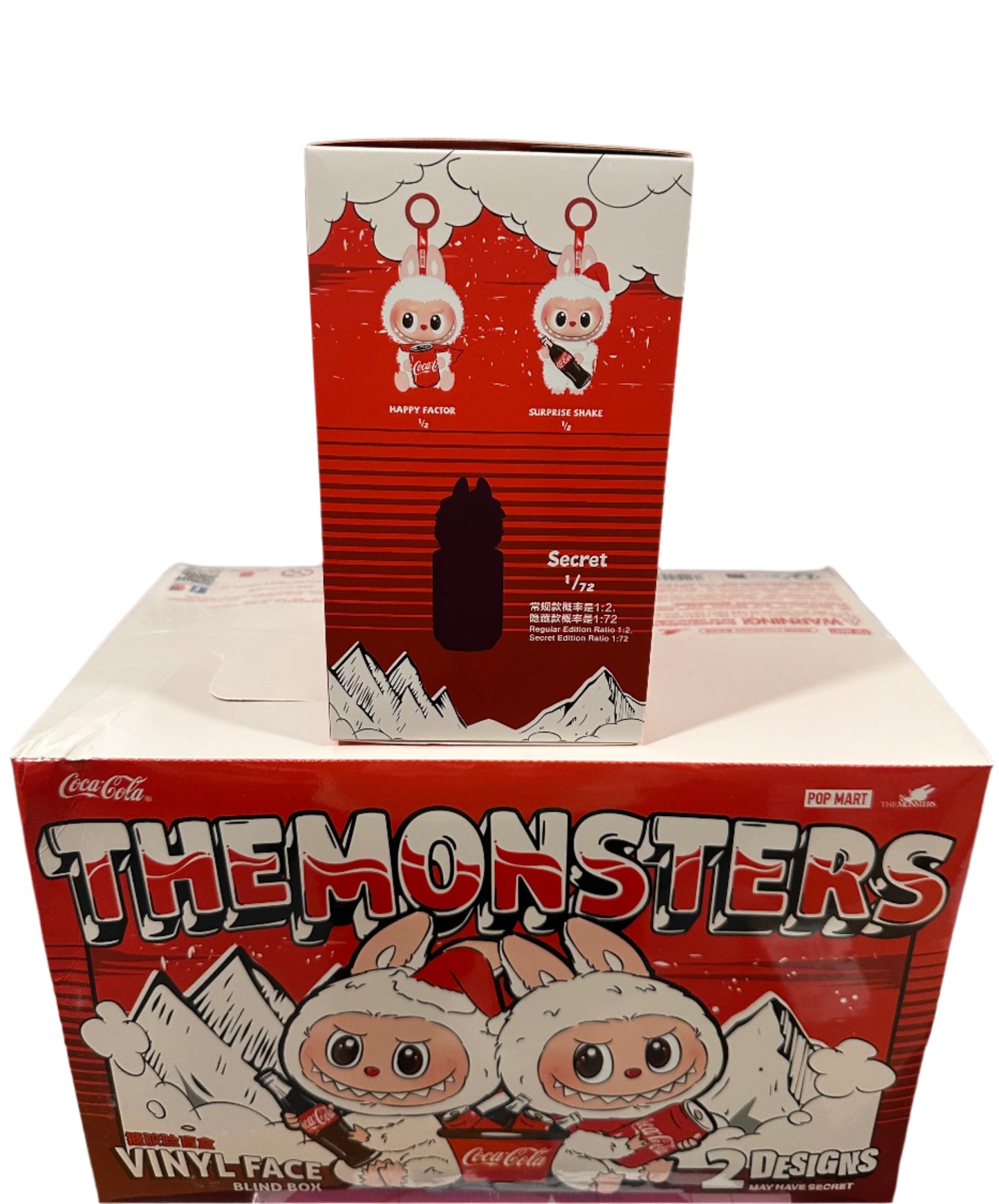 A-1 POP MART THE MONSTERS LABUBU USA COCA-COLA Plush pendant SEALED