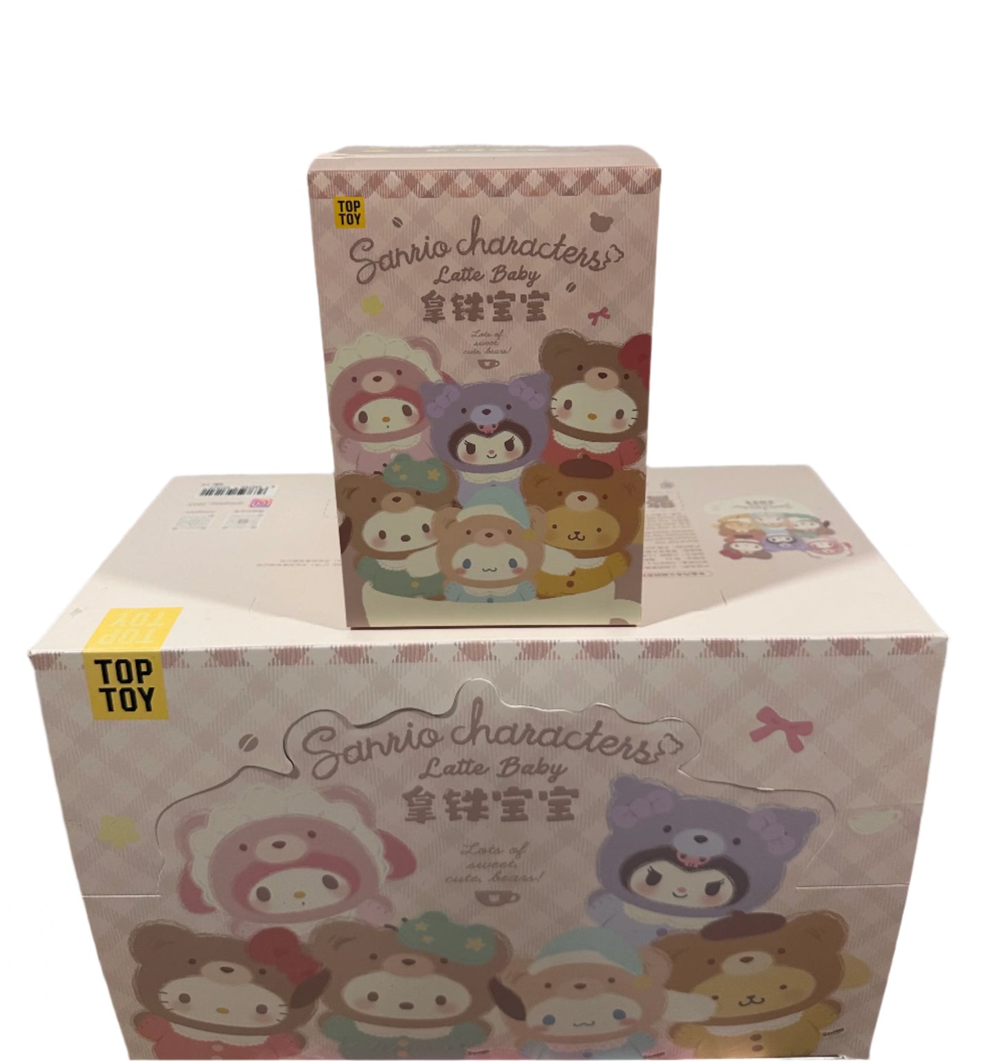 A-4 TOPTOY Sanrio characters Latte Baby Plush Series Blind Box box of 6 Figure New