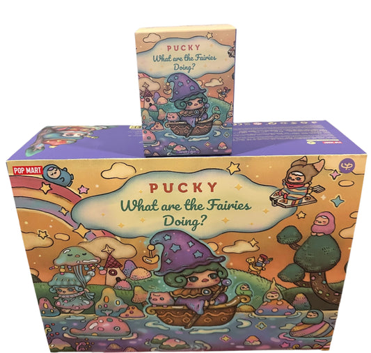 A-4 Pop Mart Pucky What Are The Fairies Doing Series Confirmed Blind Box Toys Gifts
