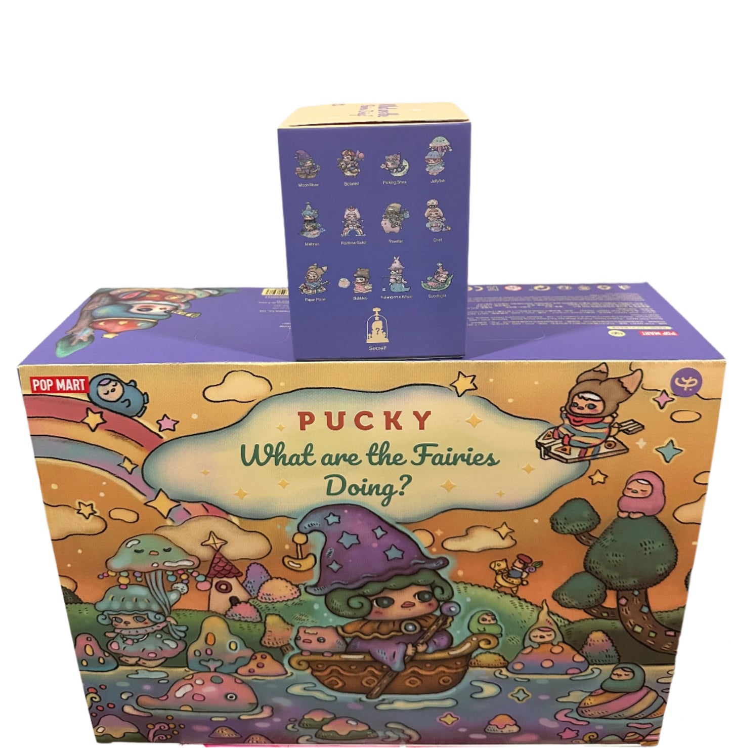 A-4 Pop Mart Pucky What Are The Fairies Doing Series Confirmed Blind Box Toys Gifts