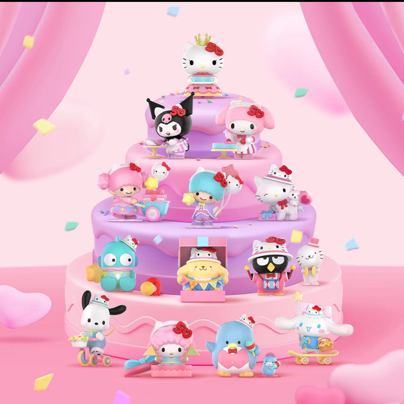 A-2 Authentic POP MART Sanrio Hello Kitty 50th Anniversary Series Blind Box Figure