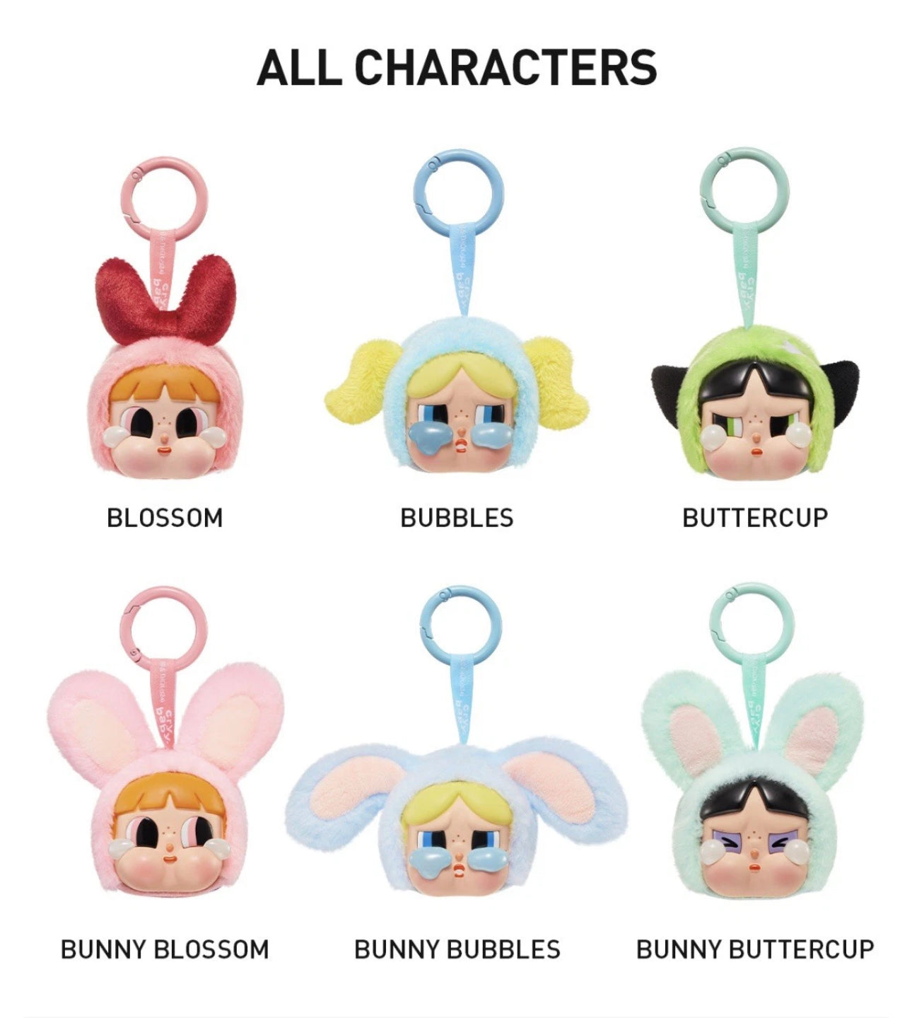 A-2 New Sealed Box POP MART CRYBABY Powerpuff Girls Plush
