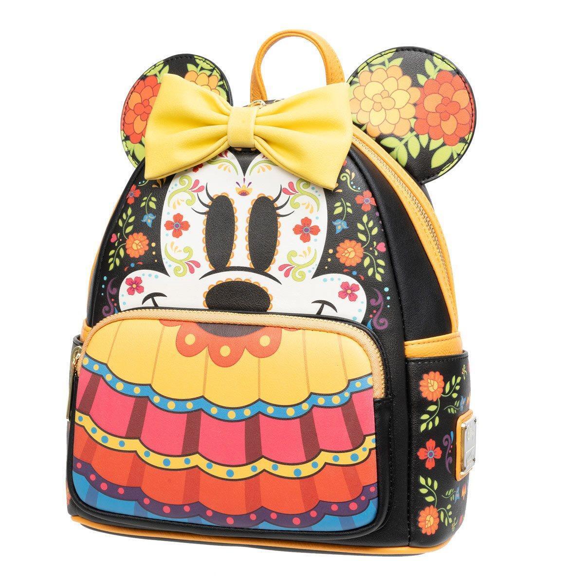A1 - LoungeFly- Minnie Mouse Dia de los Muertos Sugar Skull