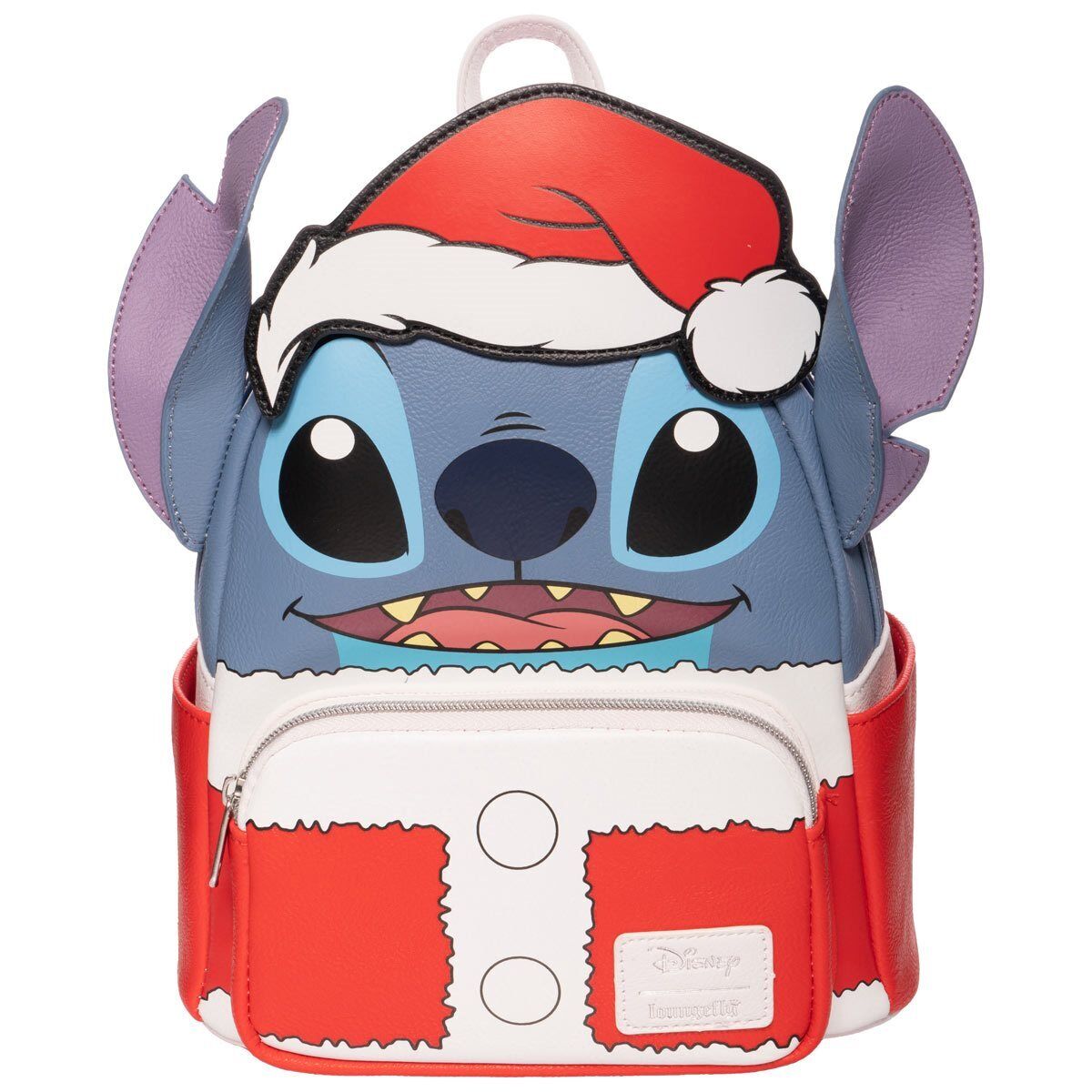 A1 Loungefly Lilo & Stitch Holiday Santa Stitch Mini Backpack