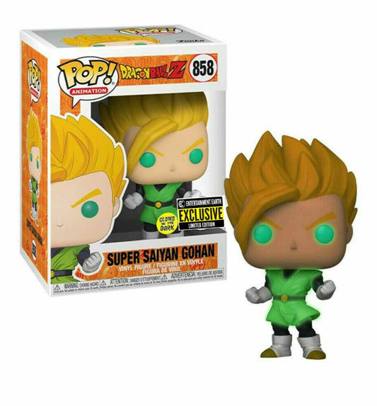B1 - Funko Pop! Animation Dragon Ball Z Super Saiyan Gohan #858 GITD EE Exclusive