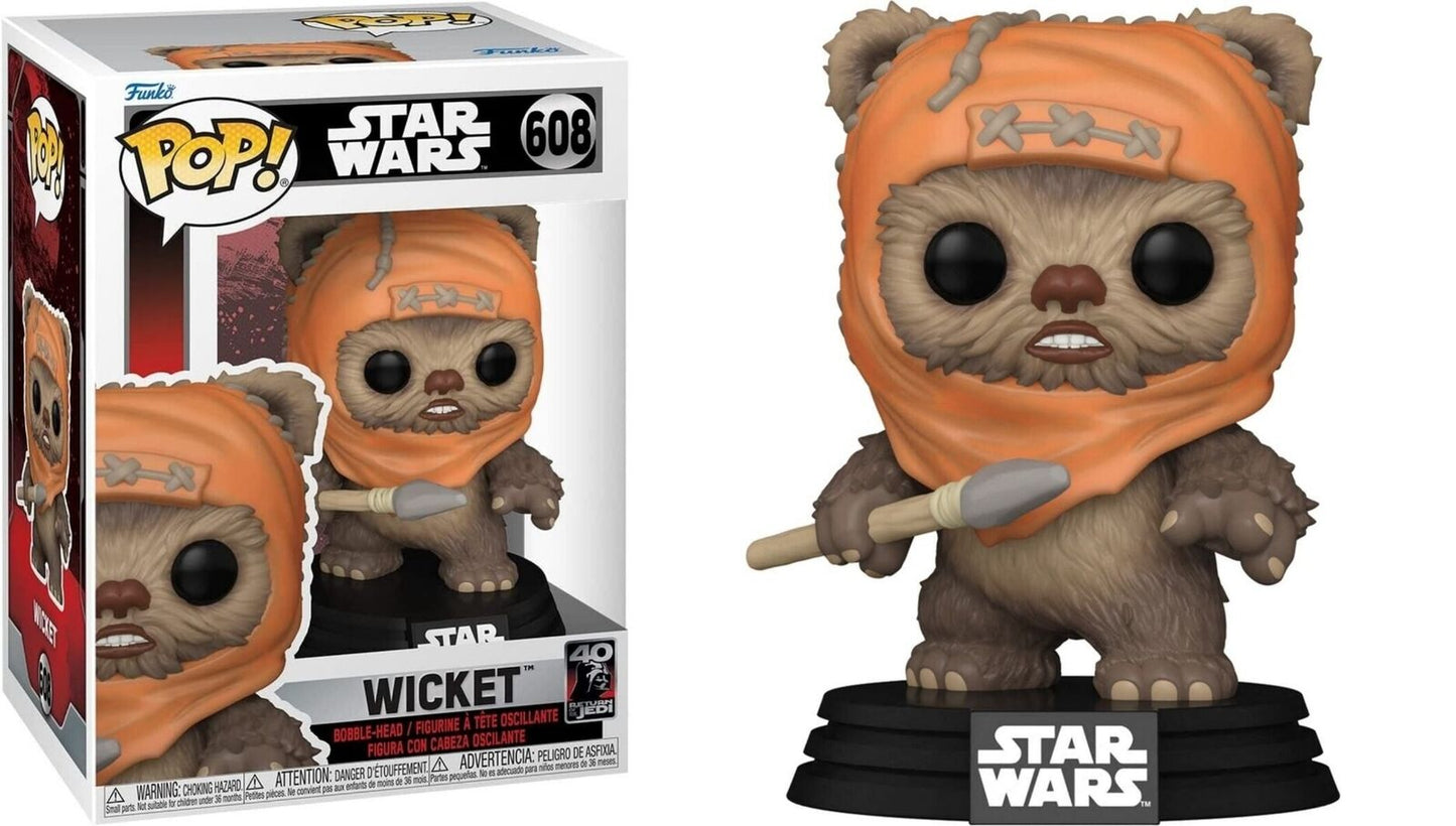 B1 - FUNKO POP! STAR WARS: Return of the Jedi 40th - Wicket Vinyl Figure Mint
