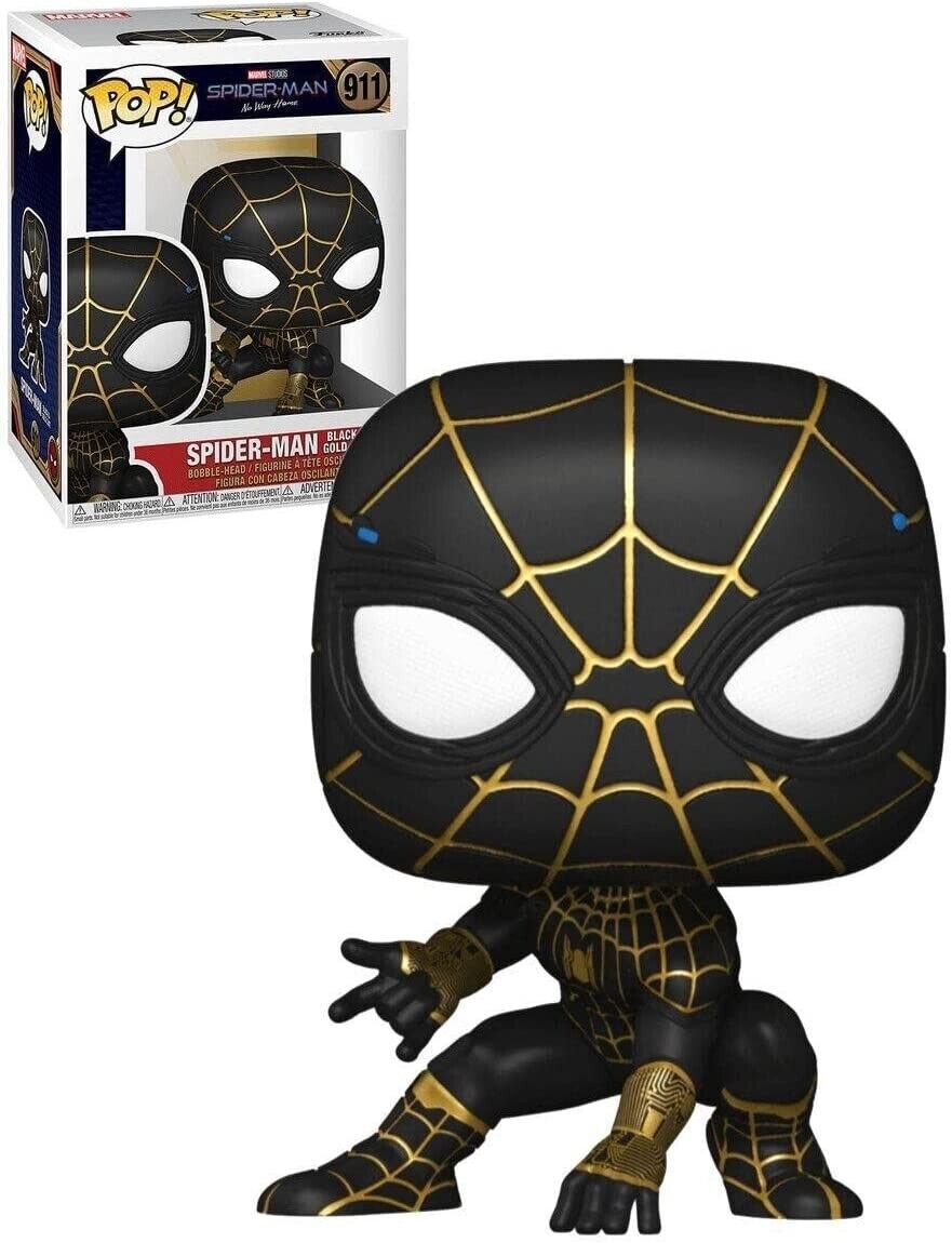 B1- Spider-Man Black and Gold Suit Funko Pop! Vinyl Figure #911
