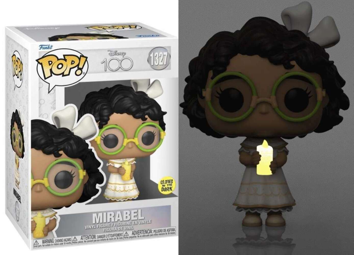 B1- Funko Pop! #1327 Mirabel Disney's 100th Anniversary Glow in the Dark