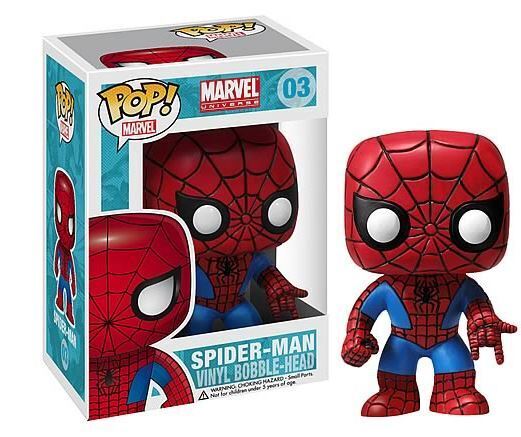 B1- Funko POP! Marvel Spider-Man #03 Vinyl Bobble-Head Figure - Brand New!