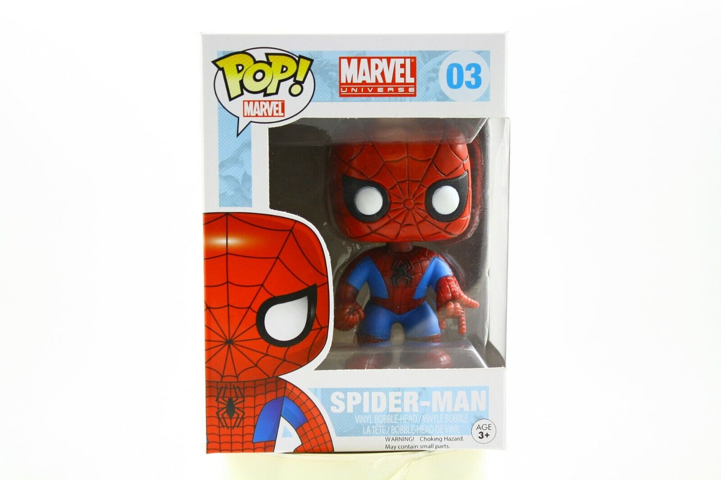 B1- Funko POP! Marvel Spider-Man #03 Vinyl Bobble-Head Figure - Brand New!