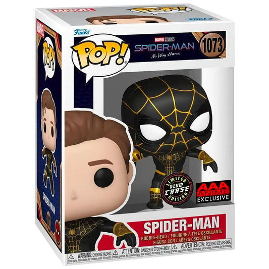 B1- Funko POP Spider-Man: Chase Black Suit AAA Anime Exclusive #1073