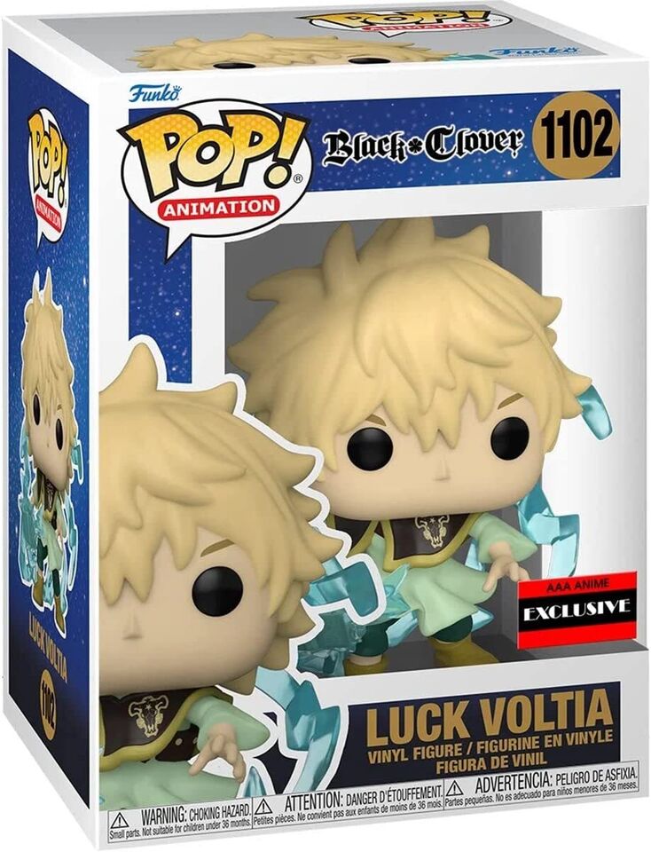 B1- Funko Pop Black Clover Luck Voltia Figure (AAA Anime Exclusive)