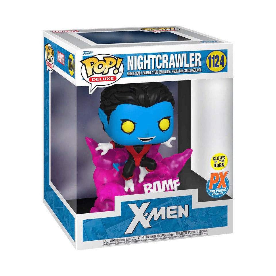 B1- Funko Pop! Deluxe: Marvel - Nightcrawler (Glows In The Dark) - Diamond Comics...