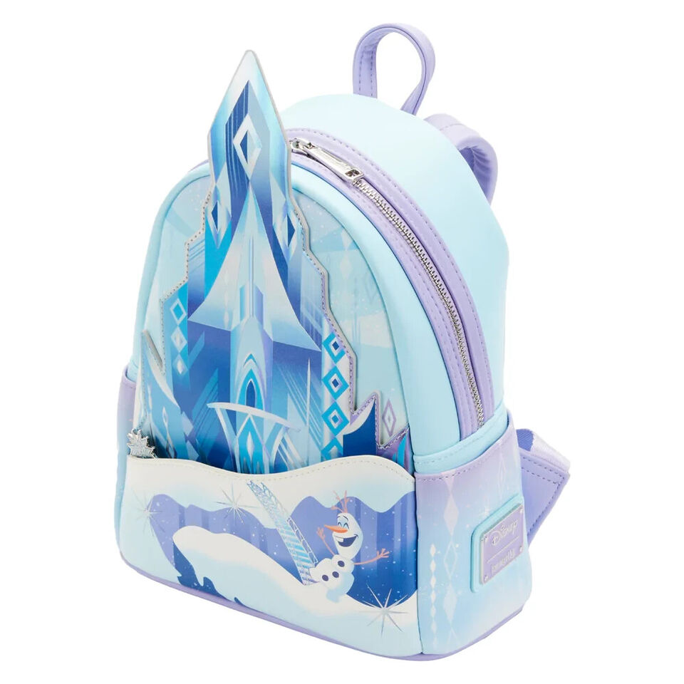 A1 Loungefly Disney Frozen Princess Castle Womens Mini Backpack