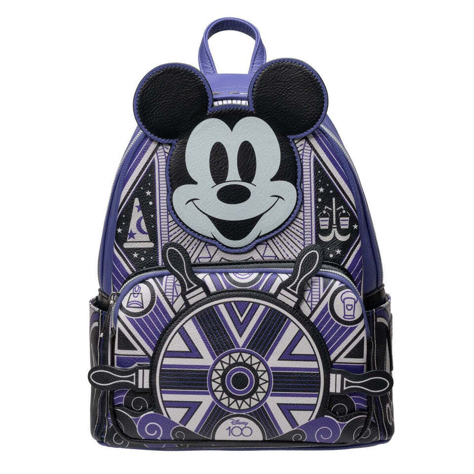 A1 Disney 100 Art Deco Mickey Mouse Mini-Backpack - Entertainment Earth Exclusive