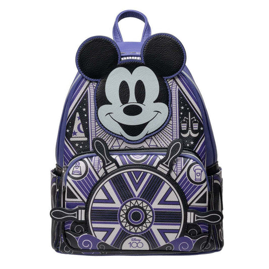 A1 Disney 100 Art Deco Mickey Mouse Mini-Backpack - Entertainment Earth Exclusive