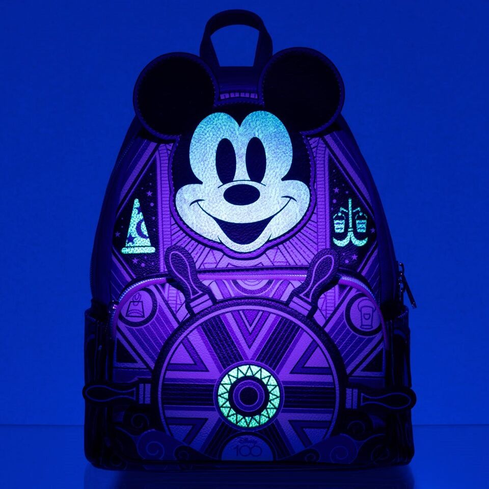 A1 Disney 100 Art Deco Mickey Mouse Mini-Backpack - Entertainment Earth Exclusive