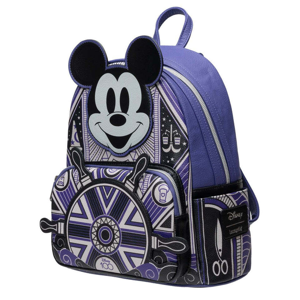 A1 Disney 100 Art Deco Mickey Mouse Mini-Backpack - Entertainment Earth Exclusive