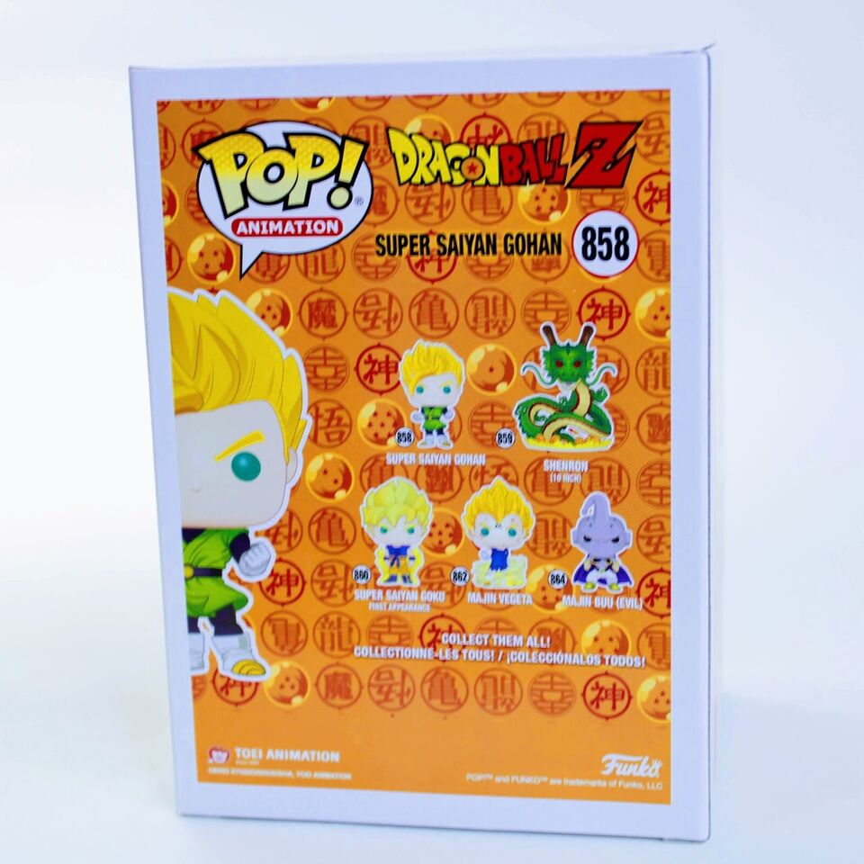 B1 - Funko Pop! Animation Dragon Ball Z Super Saiyan Gohan #858 GITD EE Exclusive